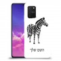 זברה כיסוי מגן קשיח בעיצוב אישי עם השם שלך ל Samsung Galaxy S10 Lite יחידה אחת סקרין מובייל