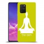 יוגה כיסוי מגן קשיח בעיצוב אישי עם השם שלך ל Samsung Galaxy S10 Lite יחידה אחת סקרין מובייל