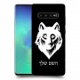זאב כיסוי מגן קשיח בעיצוב אישי עם השם שלך ל Samsung Galaxy S10+ יחידה אחת סקרין מובייל
