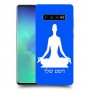יוגה כיסוי מגן קשיח בעיצוב אישי עם השם שלך ל Samsung Galaxy S10+ יחידה אחת סקרין מובייל