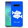 דגים כיסוי מגן קשיח בעיצוב אישי עם השם שלך ל Samsung Galaxy S10+ יחידה אחת סקרין מובייל