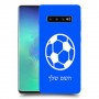 כדורגל - כדור כיסוי מגן קשיח בעיצוב אישי עם השם שלך ל Samsung Galaxy S10+ יחידה אחת סקרין מובייל
