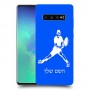 שחקן טניס כיסוי מגן קשיח בעיצוב אישי עם השם שלך ל Samsung Galaxy S10+ יחידה אחת סקרין מובייל