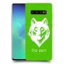 זאב כיסוי מגן קשיח בעיצוב אישי עם השם שלך ל Samsung Galaxy S10+ יחידה אחת סקרין מובייל