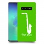 סקספון כיסוי מגן קשיח בעיצוב אישי עם השם שלך ל Samsung Galaxy S10+ יחידה אחת סקרין מובייל