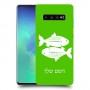 דגים כיסוי מגן קשיח בעיצוב אישי עם השם שלך ל Samsung Galaxy S10+ יחידה אחת סקרין מובייל