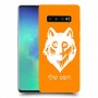 זאב כיסוי מגן קשיח בעיצוב אישי עם השם שלך ל Samsung Galaxy S10+ יחידה אחת סקרין מובייל