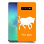 שור כיסוי מגן קשיח בעיצוב אישי עם השם שלך ל Samsung Galaxy S10+ יחידה אחת סקרין מובייל