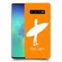 גלישה כיסוי מגן קשיח בעיצוב אישי עם השם שלך ל Samsung Galaxy S10+ יחידה אחת סקרין מובייל