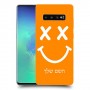 סמיילי כיסוי מגן קשיח בעיצוב אישי עם השם שלך ל Samsung Galaxy S10+ יחידה אחת סקרין מובייל