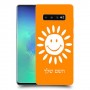 שמש כיסוי מגן קשיח בעיצוב אישי עם השם שלך ל Samsung Galaxy S10+ יחידה אחת סקרין מובייל