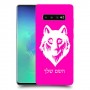 זאב כיסוי מגן קשיח בעיצוב אישי עם השם שלך ל Samsung Galaxy S10+ יחידה אחת סקרין מובייל