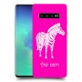זברה כיסוי מגן קשיח בעיצוב אישי עם השם שלך ל Samsung Galaxy S10+ יחידה אחת סקרין מובייל