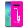 סקספון כיסוי מגן קשיח בעיצוב אישי עם השם שלך ל Samsung Galaxy S10+ יחידה אחת סקרין מובייל