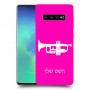 חצוצרה כיסוי מגן קשיח בעיצוב אישי עם השם שלך ל Samsung Galaxy S10+ יחידה אחת סקרין מובייל