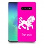 אריה כיסוי מגן קשיח בעיצוב אישי עם השם שלך ל Samsung Galaxy S10+ יחידה אחת סקרין מובייל