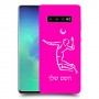 שחקן כדורעף כיסוי מגן קשיח בעיצוב אישי עם השם שלך ל Samsung Galaxy S10+ יחידה אחת סקרין מובייל