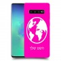 עולם כיסוי מגן קשיח בעיצוב אישי עם השם שלך ל Samsung Galaxy S10+ יחידה אחת סקרין מובייל