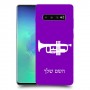 חצוצרה כיסוי מגן קשיח בעיצוב אישי עם השם שלך ל Samsung Galaxy S10+ יחידה אחת סקרין מובייל