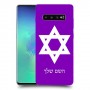 מגן דוד - ישראל כיסוי מגן קשיח בעיצוב אישי עם השם שלך ל Samsung Galaxy S10+ יחידה אחת סקרין מובייל