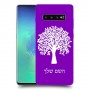 עץ כיסוי מגן קשיח בעיצוב אישי עם השם שלך ל Samsung Galaxy S10+ יחידה אחת סקרין מובייל