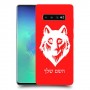 זאב כיסוי מגן קשיח בעיצוב אישי עם השם שלך ל Samsung Galaxy S10+ יחידה אחת סקרין מובייל