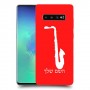 סקספון כיסוי מגן קשיח בעיצוב אישי עם השם שלך ל Samsung Galaxy S10+ יחידה אחת סקרין מובייל