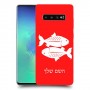 דגים כיסוי מגן קשיח בעיצוב אישי עם השם שלך ל Samsung Galaxy S10+ יחידה אחת סקרין מובייל