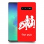 תאומים כיסוי מגן קשיח בעיצוב אישי עם השם שלך ל Samsung Galaxy S10+ יחידה אחת סקרין מובייל