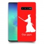 סמוראי כיסוי מגן קשיח בעיצוב אישי עם השם שלך ל Samsung Galaxy S10+ יחידה אחת סקרין מובייל