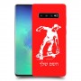 ילד סקייטבורד כיסוי מגן קשיח בעיצוב אישי עם השם שלך ל Samsung Galaxy S10+ יחידה אחת סקרין מובייל