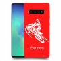 אופנוע שלג כיסוי מגן קשיח בעיצוב אישי עם השם שלך ל Samsung Galaxy S10+ יחידה אחת סקרין מובייל