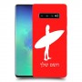 גלישה כיסוי מגן קשיח בעיצוב אישי עם השם שלך ל Samsung Galaxy S10+ יחידה אחת סקרין מובייל