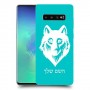 זאב כיסוי מגן קשיח בעיצוב אישי עם השם שלך ל Samsung Galaxy S10+ יחידה אחת סקרין מובייל