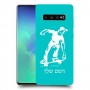 ילד סקייטבורד כיסוי מגן קשיח בעיצוב אישי עם השם שלך ל Samsung Galaxy S10+ יחידה אחת סקרין מובייל