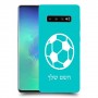 כדורגל - כדור כיסוי מגן קשיח בעיצוב אישי עם השם שלך ל Samsung Galaxy S10+ יחידה אחת סקרין מובייל