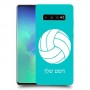 כדורעף - כדור כיסוי מגן קשיח בעיצוב אישי עם השם שלך ל Samsung Galaxy S10+ יחידה אחת סקרין מובייל