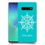 הגה - קפטן - ים כיסוי מגן קשיח בעיצוב אישי עם השם שלך ל Samsung Galaxy S10+ יחידה אחת סקרין מובייל