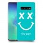 סמיילי כיסוי מגן קשיח בעיצוב אישי עם השם שלך ל Samsung Galaxy S10+ יחידה אחת סקרין מובייל