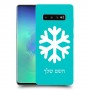 שלג כיסוי מגן קשיח בעיצוב אישי עם השם שלך ל Samsung Galaxy S10+ יחידה אחת סקרין מובייל