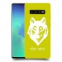 זאב כיסוי מגן קשיח בעיצוב אישי עם השם שלך ל Samsung Galaxy S10+ יחידה אחת סקרין מובייל