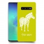 זברה כיסוי מגן קשיח בעיצוב אישי עם השם שלך ל Samsung Galaxy S10+ יחידה אחת סקרין מובייל