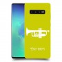 חצוצרה כיסוי מגן קשיח בעיצוב אישי עם השם שלך ל Samsung Galaxy S10+ יחידה אחת סקרין מובייל