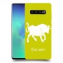 שור כיסוי מגן קשיח בעיצוב אישי עם השם שלך ל Samsung Galaxy S10+ יחידה אחת סקרין מובייל