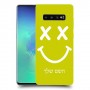 סמיילי כיסוי מגן קשיח בעיצוב אישי עם השם שלך ל Samsung Galaxy S10+ יחידה אחת סקרין מובייל