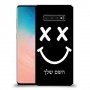 סמיילי כיסוי מגן קשיח בעיצוב אישי עם השם שלך ל Samsung Galaxy S10 יחידה אחת סקרין מובייל