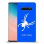 עכביש כיסוי מגן קשיח בעיצוב אישי עם השם שלך ל Samsung Galaxy S10 יחידה אחת סקרין מובייל