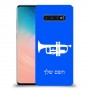 חצוצרה כיסוי מגן קשיח בעיצוב אישי עם השם שלך ל Samsung Galaxy S10 יחידה אחת סקרין מובייל