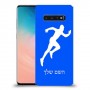 רץ כיסוי מגן קשיח בעיצוב אישי עם השם שלך ל Samsung Galaxy S10 יחידה אחת סקרין מובייל
