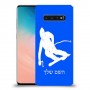 סקִי כיסוי מגן קשיח בעיצוב אישי עם השם שלך ל Samsung Galaxy S10 יחידה אחת סקרין מובייל